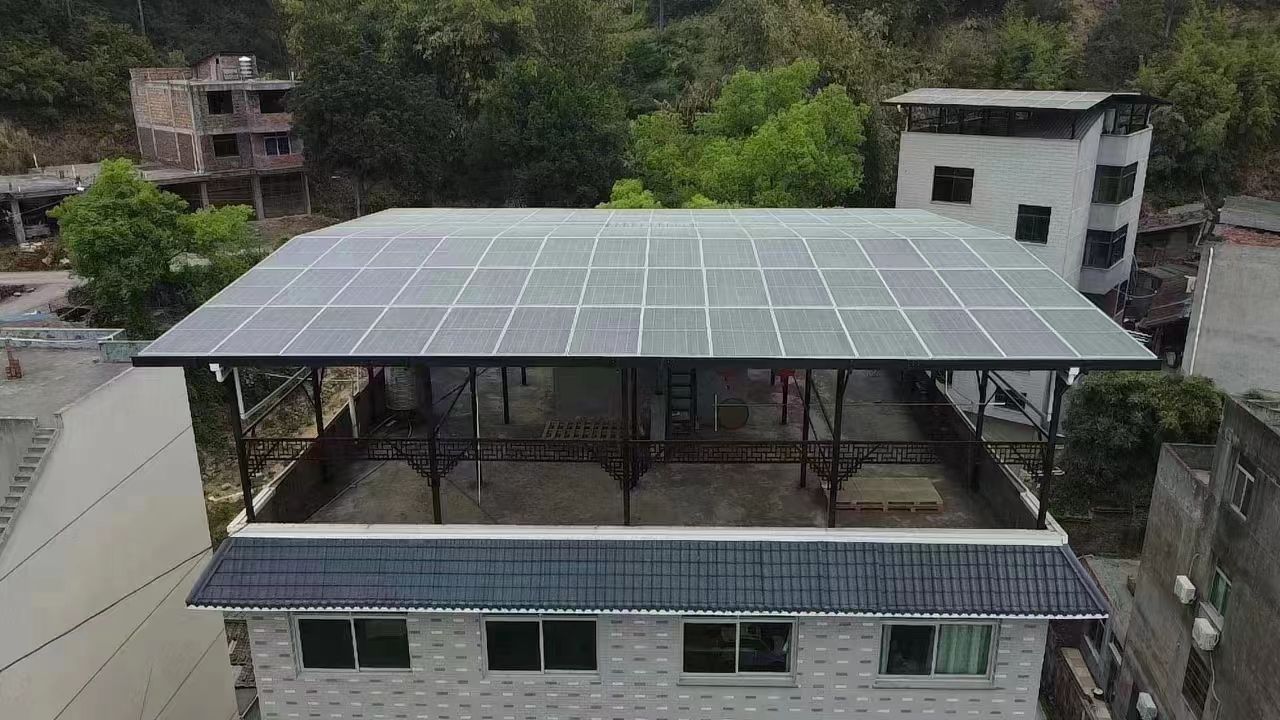 大竹15kw+10kwh自建别墅家庭光伏储能系统